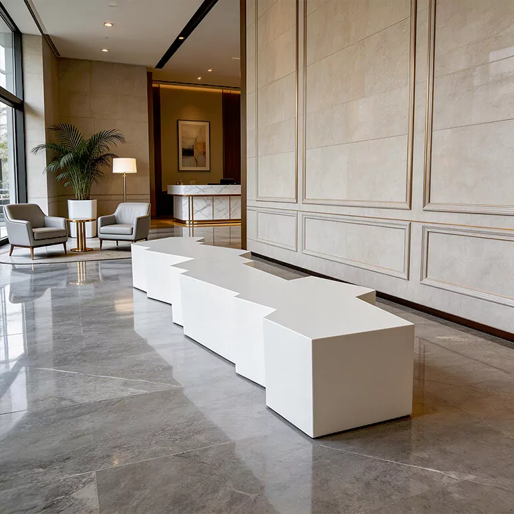 Kabeh Cuaca FRP Bench Indoor Outdoor Komersial Lenggahan