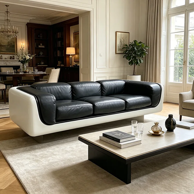 Sofa Kulit Fiberglass Komersial
