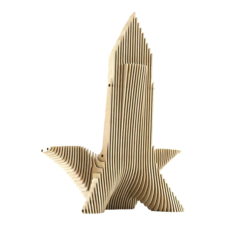 Parametric High Back Sculpture Accent Chair