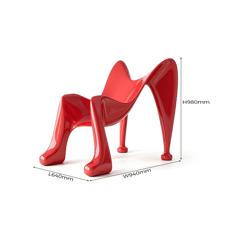 Fiberglass Sculptural Accent Chair