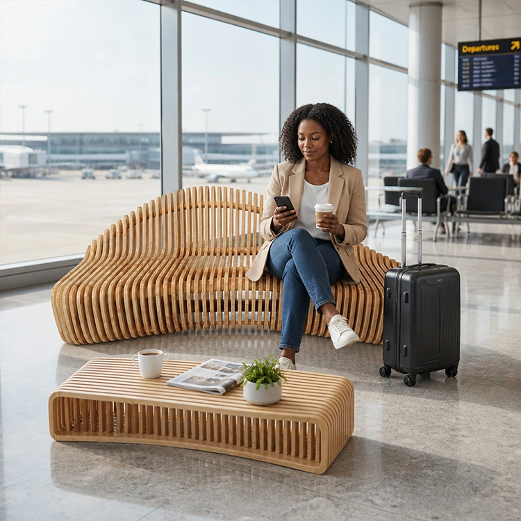 Parametric Wood Slat Bench