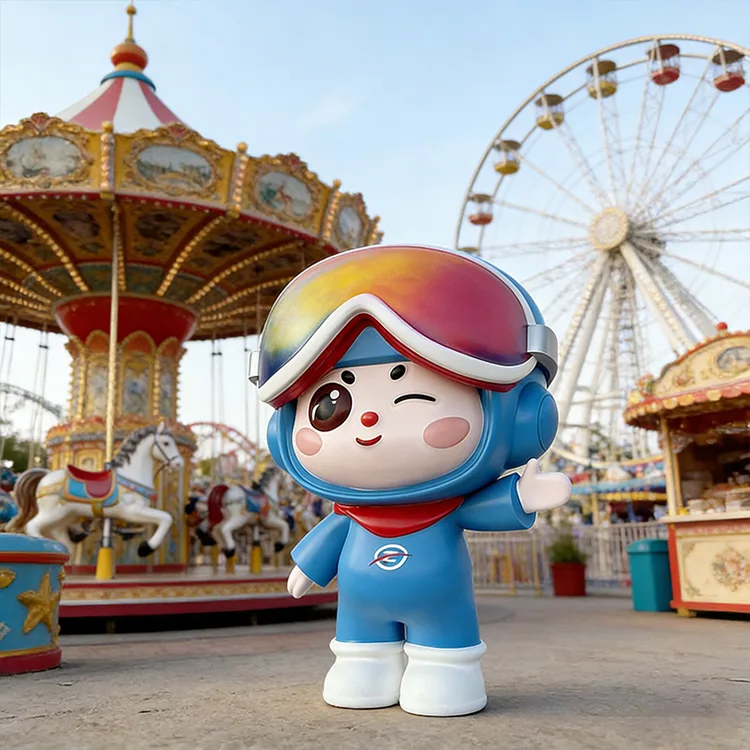 Patung Maskot Fiberglass Pelangi